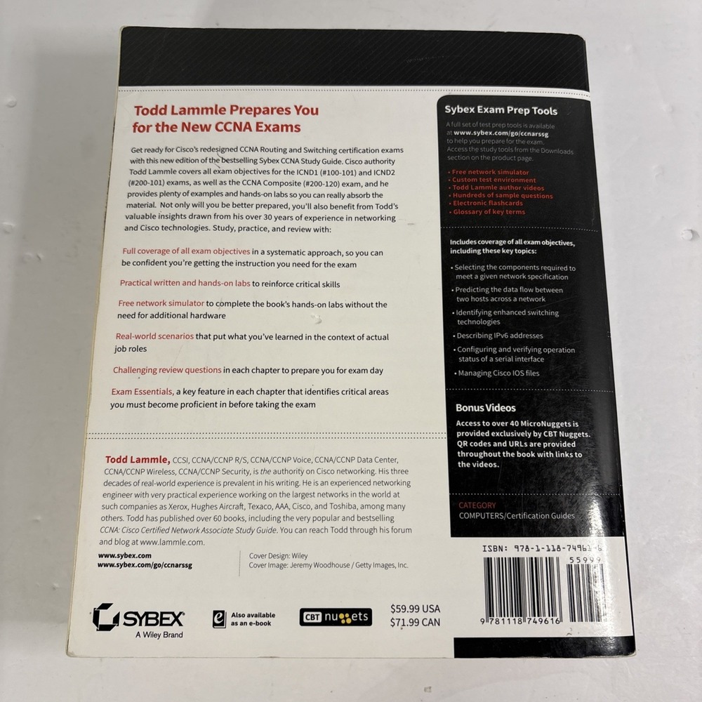 CCNA Routing and Switching Study Guide – Exams 100-101 & 200-101 - Picture 2 of 2